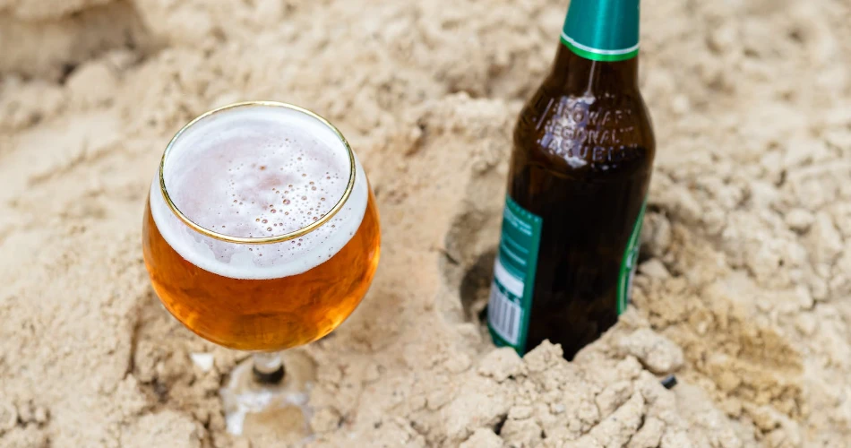 Beer at the beach