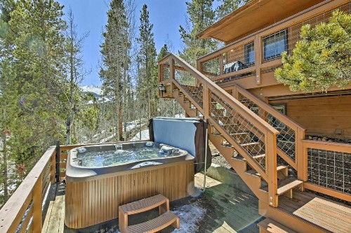 Hot Tub and View in Breck 1 Mi to Independence Lift