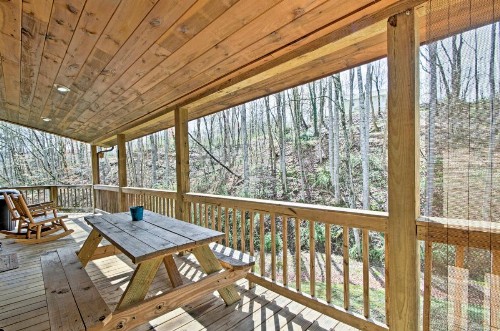 Trot Inn Bryson City Cabin with Hot Tub and Fire Pit! - image 11