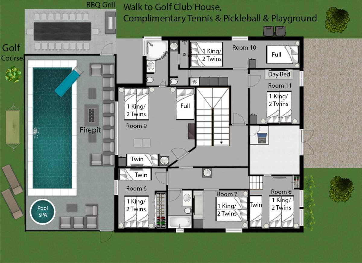 Eleven-Bedroom Disney Area Golf Resort Mansion - image 5