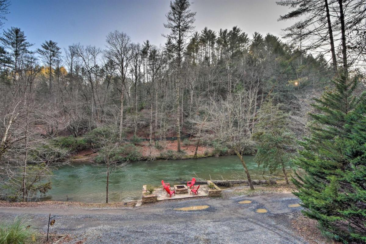 Riverfront Rosewater Cabin with Hot Tub Game Room! - image 6
