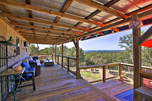 Private Hill Country House with Deck on 7 Acres!