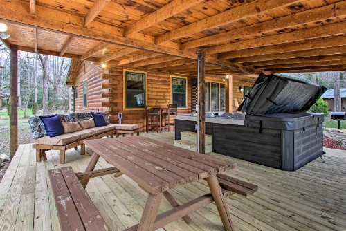 Creekside Cabin with Hot Tub Fire Pit and Game Room! - image 10