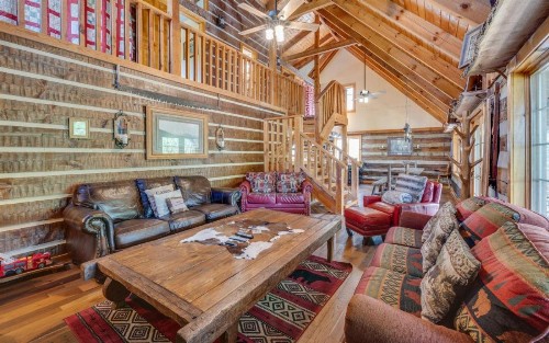 Hand Hewn Hideaway Stunning Gatlinburg Cabin with Hot Tub Table Games and Outdoor Oasis - image 9