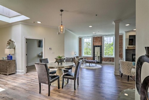 Stylish Downtown Hot Springs Loft with 2 Balconies!