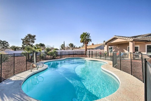 Updated Las Vegas House with Patio Solar Heated Pool