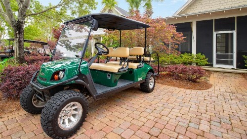 Nashville designer decorated with 6 seat golf cart and pet friendly!
