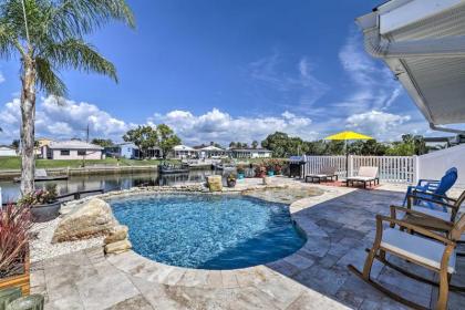 Port Richey Canalfront Cottage with Dock and Slip