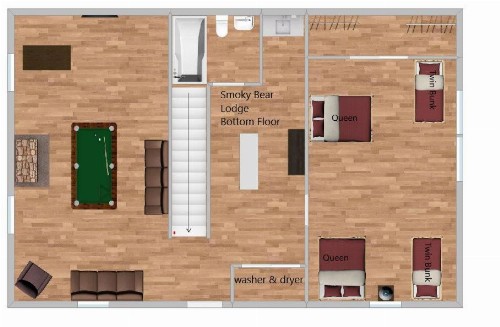 Smoky Bear Lodge with Guest House - image 11