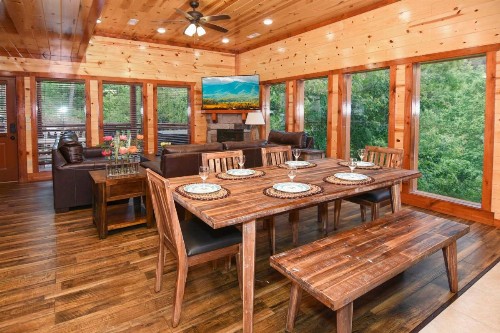 SmokyStays Indoor Pool Cabin - image 11