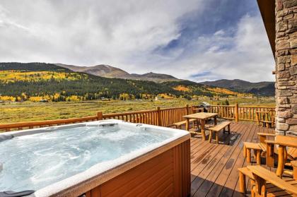 Secluded Alma Log Cabin with Deck Hot tub and Views Alma Colorado