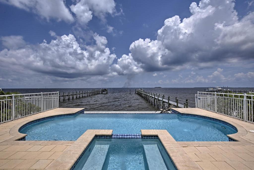 Lavish Waterfront Home with Pool and Shared Dock! - main image
