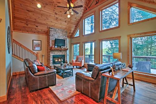 Blue Ridge Cabin with Wooded Views Deck and Hot Tub! - main image