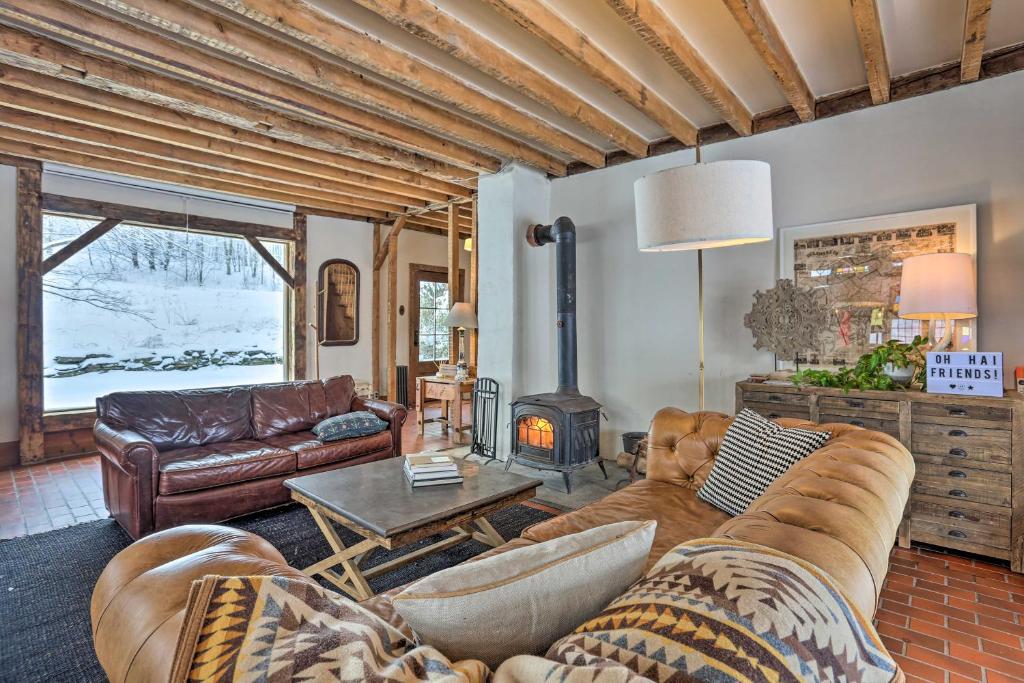 Catskills Farmhouse on 20 Acres with Patio and Pond! - main image