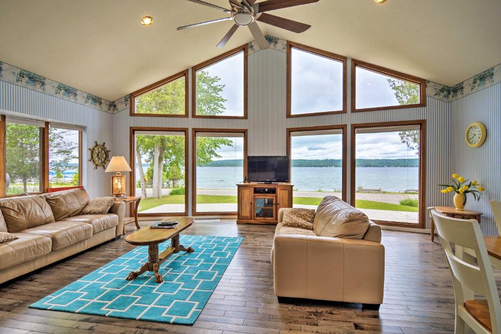 Lake Charlevoix Getaway with Views - 2 Mi to Boyne! - main image