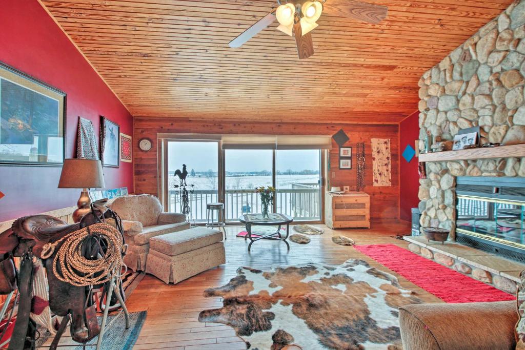 Updated Cabin on 7 Acres - Near Lake Geneva! - main image