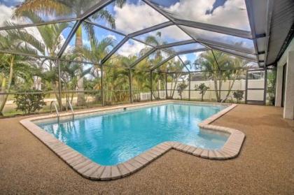 Airy Cape Coral Home with Dock Private Lanai and Pool