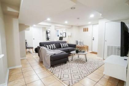 Trendy 1BR Basement with Laundry & Covered Parking