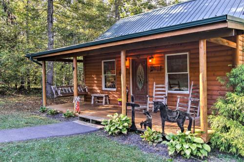 Smoky Mountain Rustic Log Cabin with Furnished Patio! - main image