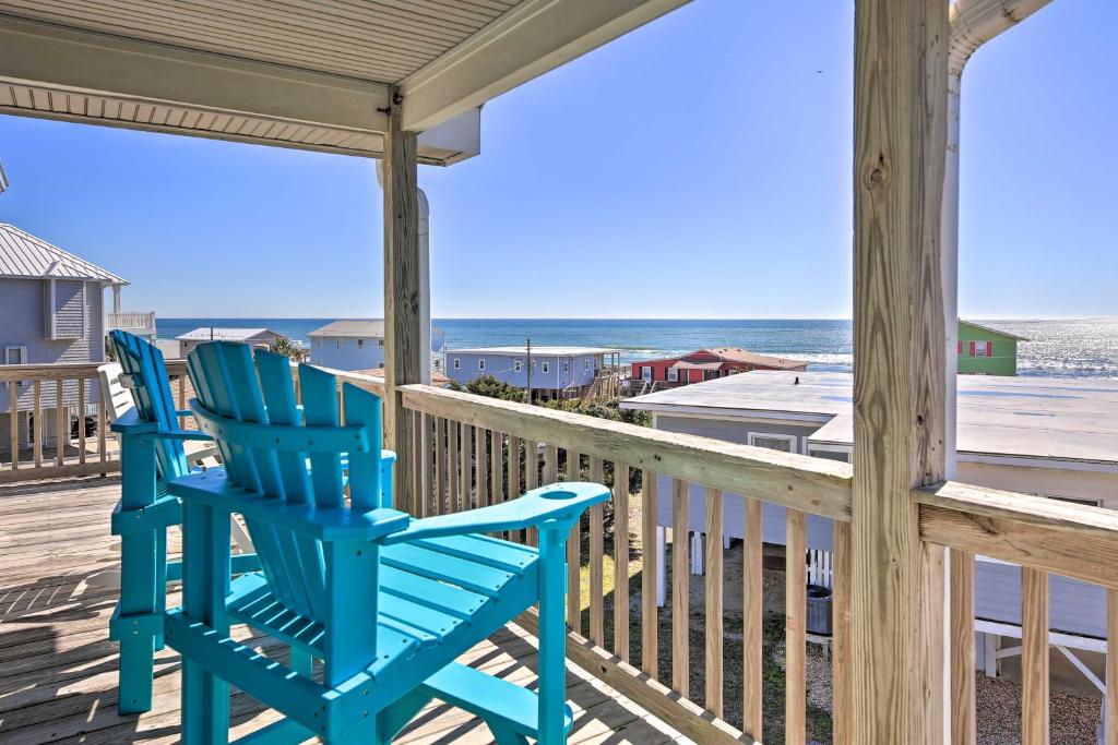 Emerald Isle Retreat with 2 Decks and Ocean Views - main image