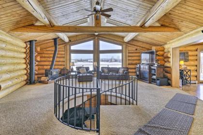 Fairbanks Log Cabin with Waterfront Deck and Views!