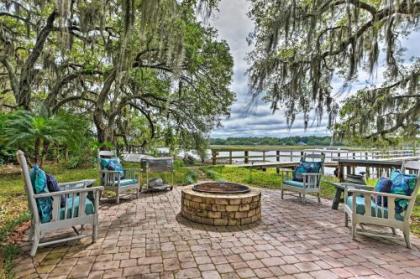 Luxe Riverfront Oasis with Dock 7 Mi to Beach!