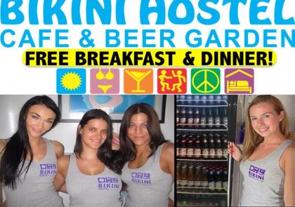 Bikini Hostel Cafe  Beer Garden miami Beach
