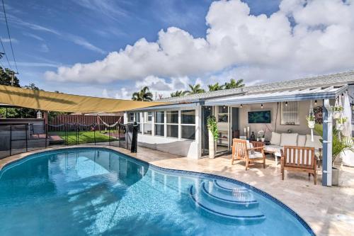 Tropical Home with Outdoor Oasis 2 Mi to Beach - main image