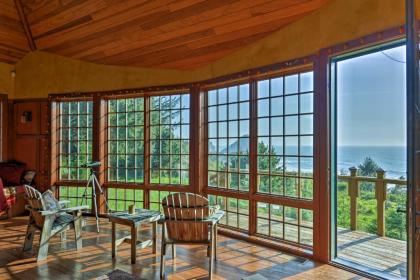 Forested Gold Beach House with Panoramic Ocean Views Oregon