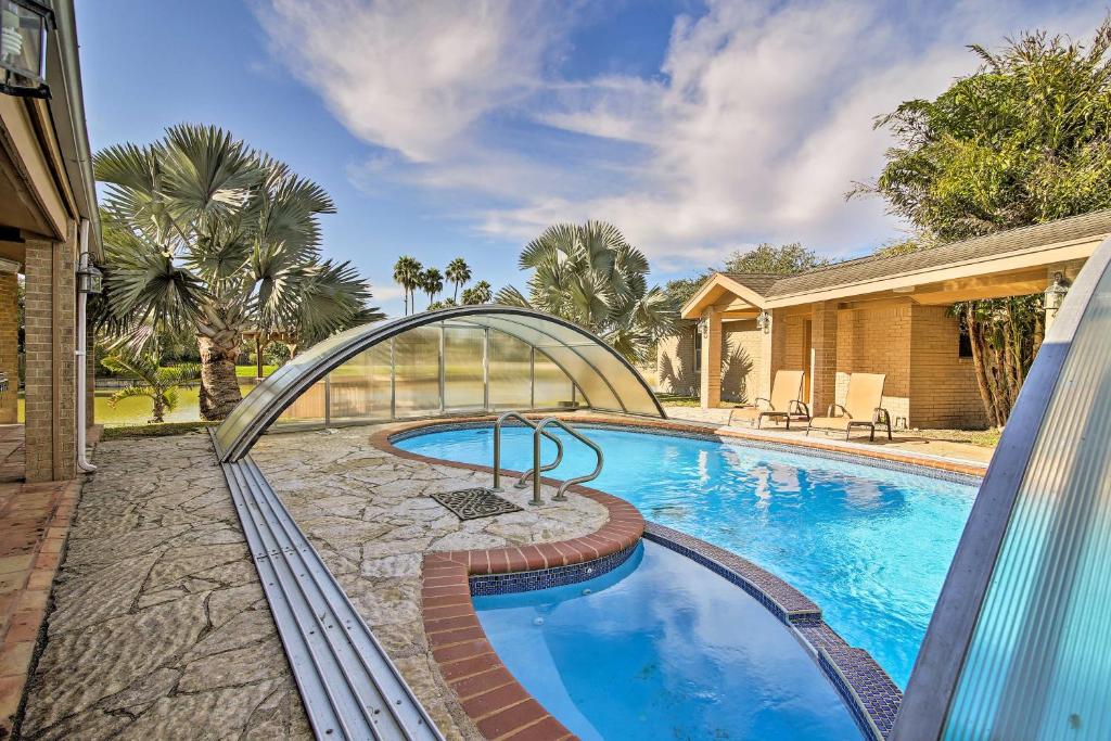 Waterfront Harlingen Home with Pool Patio and Gazebo! - main image