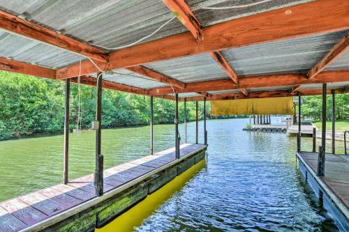 Waterfront Hot Springs Cabin with Deck and Private Dock - main image