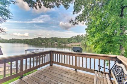 Lakefront Hot Springs Home with 2 Swim Docks!