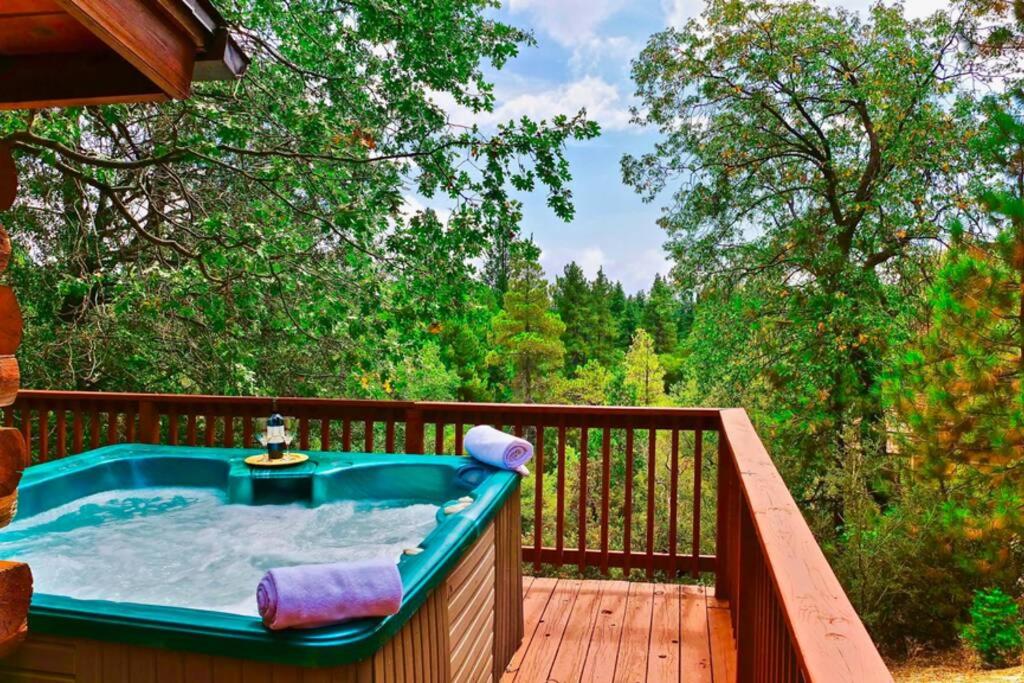 San Jacinto Lodge: Log Home w/ Hot Tub Views! - main image