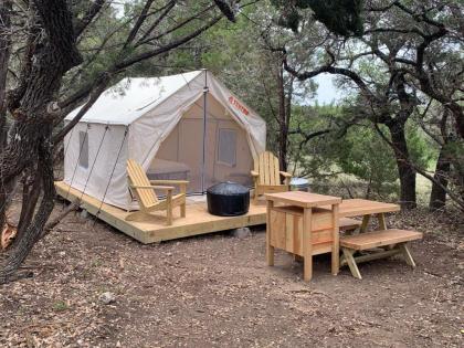 Luxury tents in Johnson City Texas