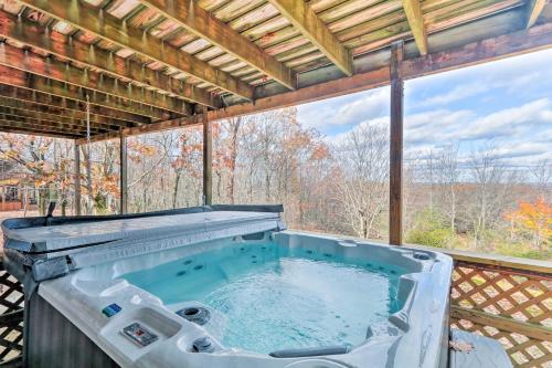 Lake Harmony Home with Hot Tub Deck and Forest Views! - main image