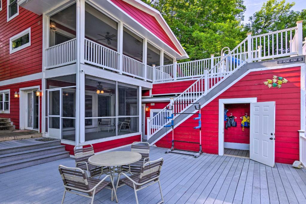 Unique Lake Lure Hideaway with Dock Waterslide - main image