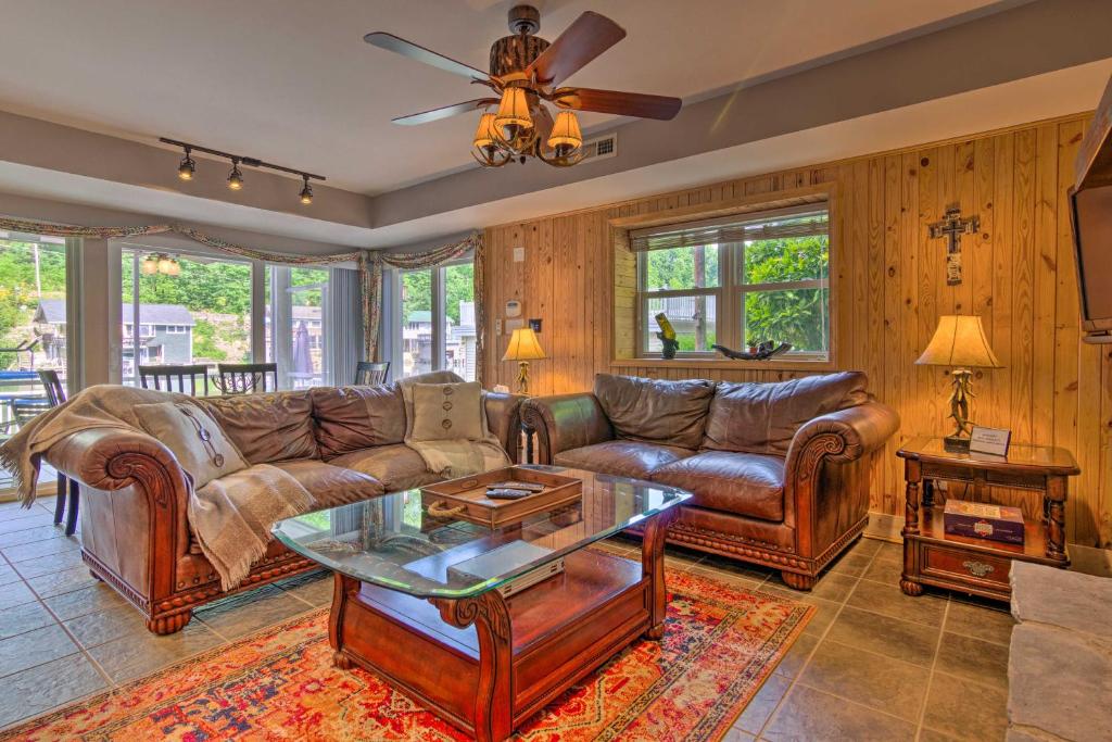 Unique Lake Lure Hideaway with Dock Waterslide - image 4