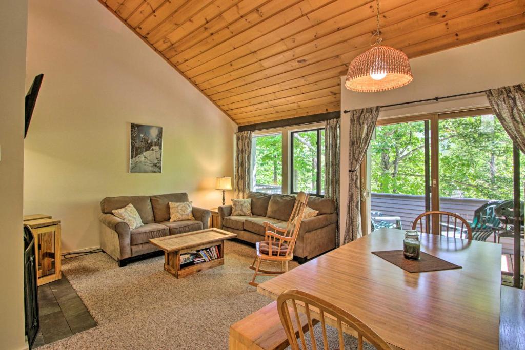 Village of Loon Mtn Condo with Fireplace and Balcony! - main image