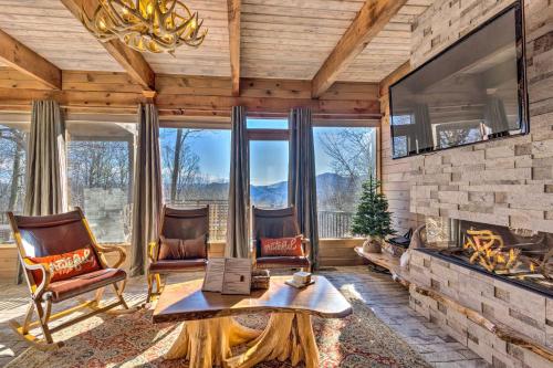Luxe Blue Ridge Mountain Retreat with Sauna and Creek! - main image