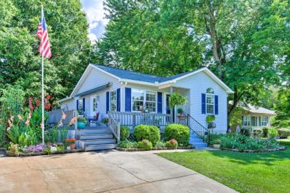 Lake Norman Home with Porch Across from Marina!