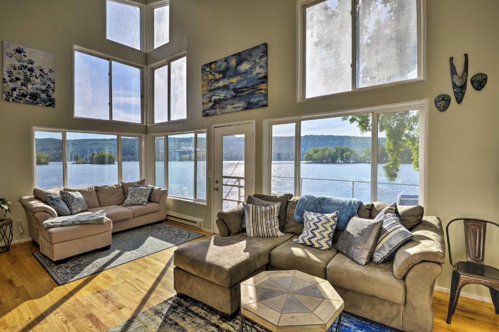 Waterfront DeRuyter Home with Private Dock! - main image