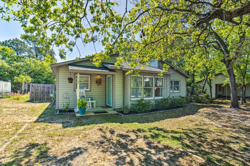 Oak Island Home with Fenced Yard-Walk to Long Beach! - main image
