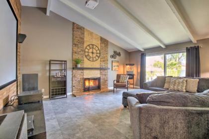 Palm Desert Retreat Theater Room and Pool Deck