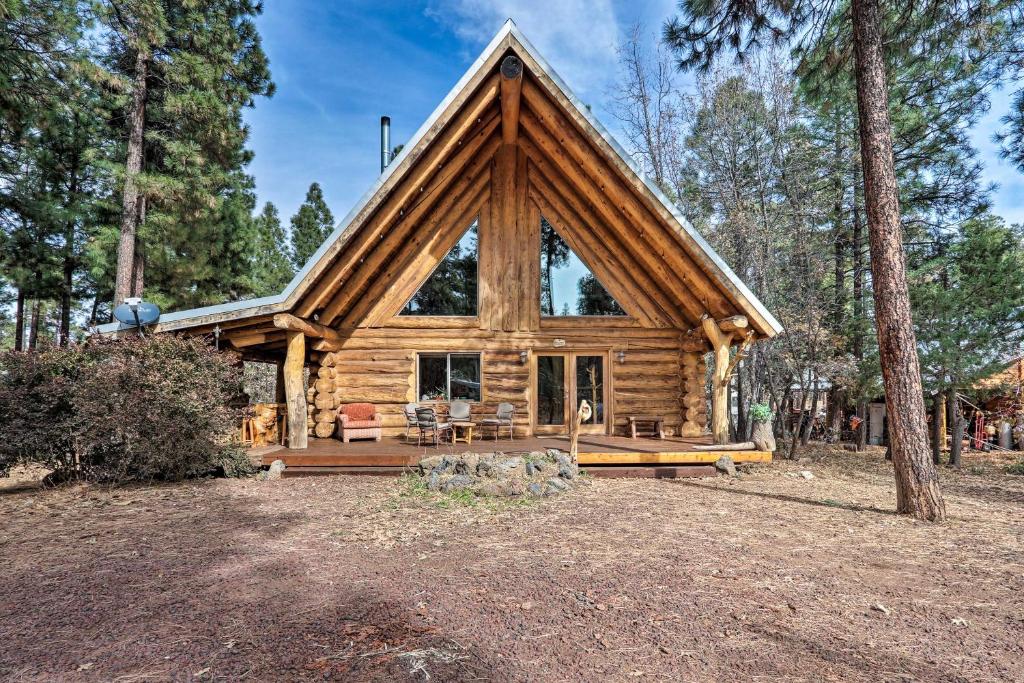 Lakeside Log Cabin Hike and Fish in White Mountains - main image