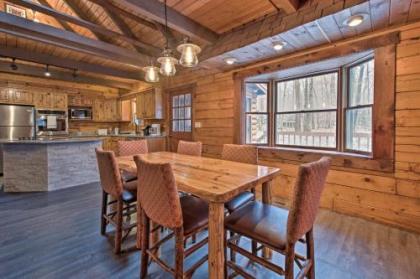 Pocono Log Cabin with Fireplace Fire Pits Amenities