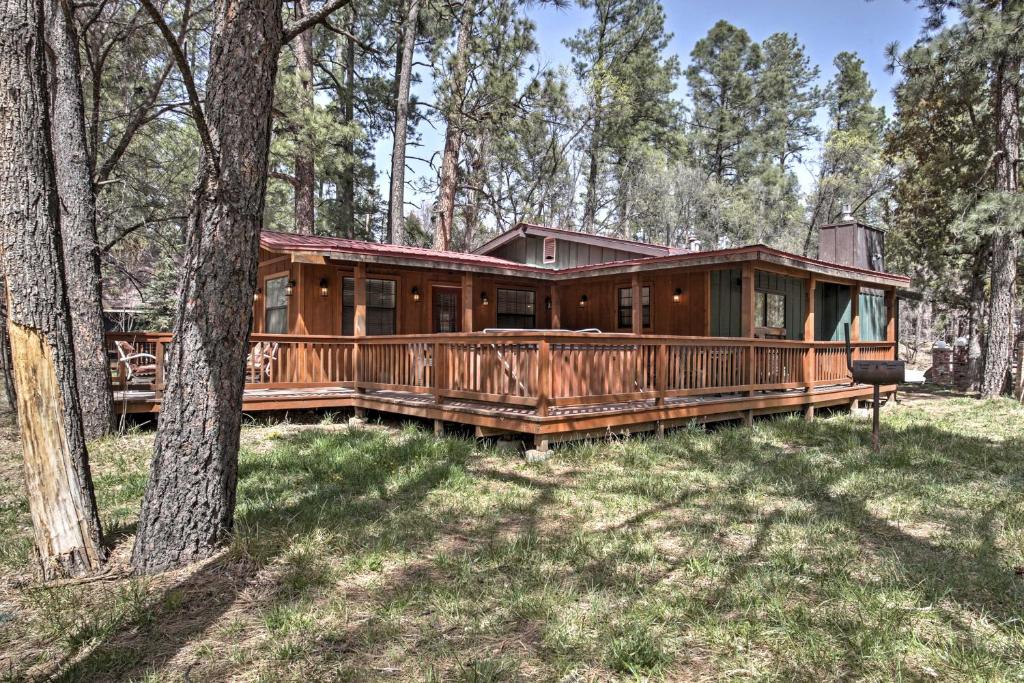 Lovely Creekside Ruidoso Home with Hot Tub and Deck! - main image