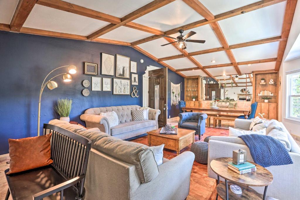 Boho-Chic Home with Game Room Near Lake Gregory - main image