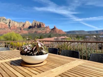 Majestic Red Rock Views Luxury Retreat Home W Elevated Hospitality Modern Tech Hot Tub Pet Friendly Close To Jordan Road Trailhead and Downtown Sedona