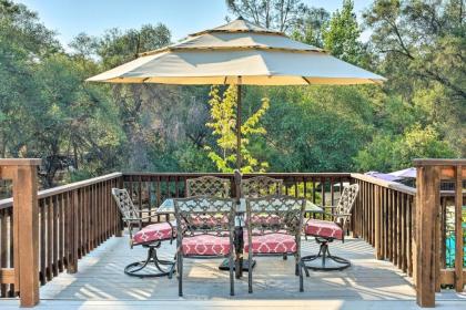 Bright Gold Country Home Pool Deck and Hot Tub!