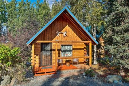 Pet Friendly Log Cabin with Fire Pit on Kenai River Alaska